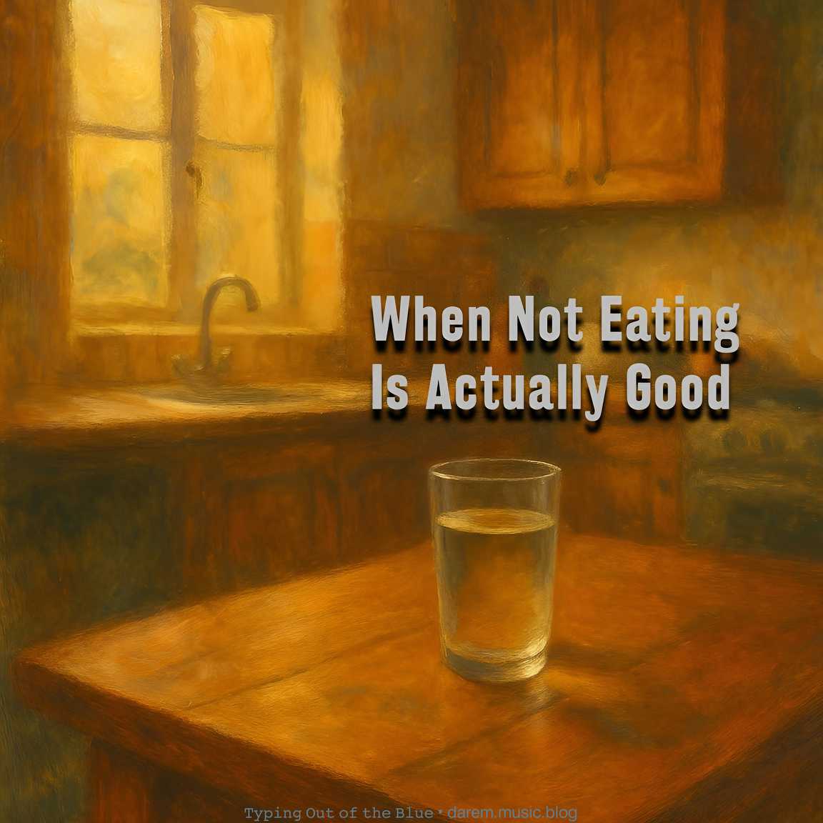 When Not Eating Is Actually Good
