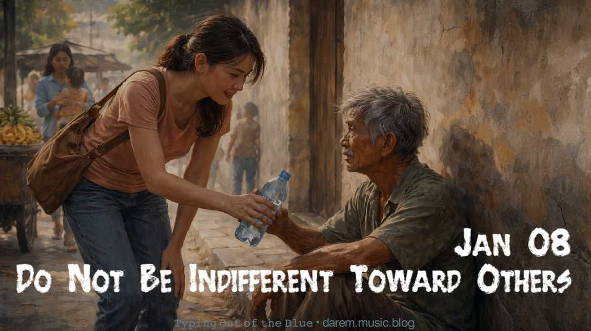 Do Not Be Indifferent Toward Others • Thu.01.08.26
