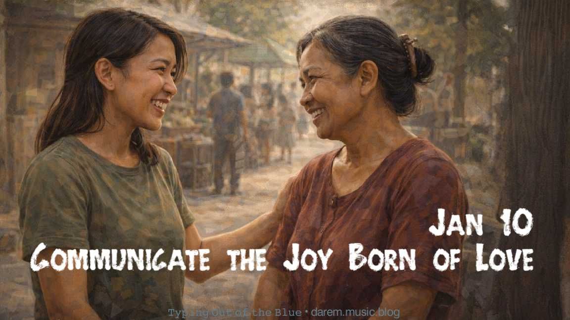 Communicate the Joy Born of Love • Sat.01.10.26