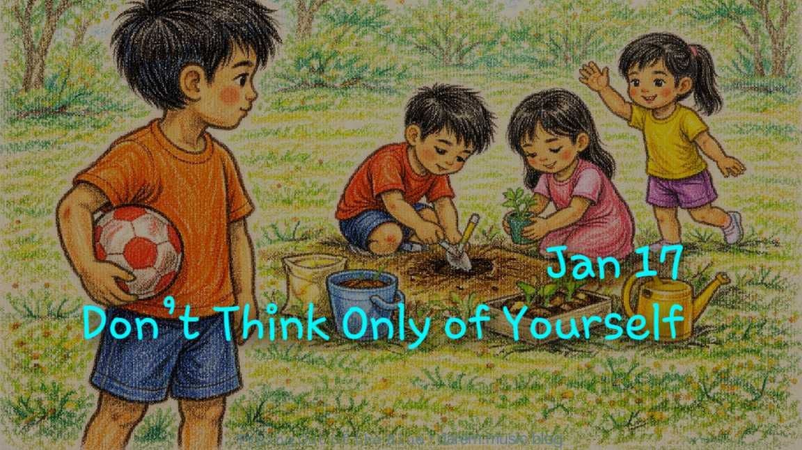 🫂 Don’t Think Only of Yourself • Sat.01.17.26