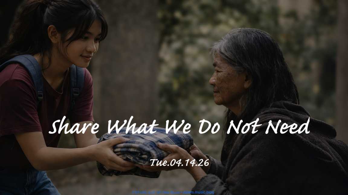 Share What We Do Not Need • Tue.04.14.26