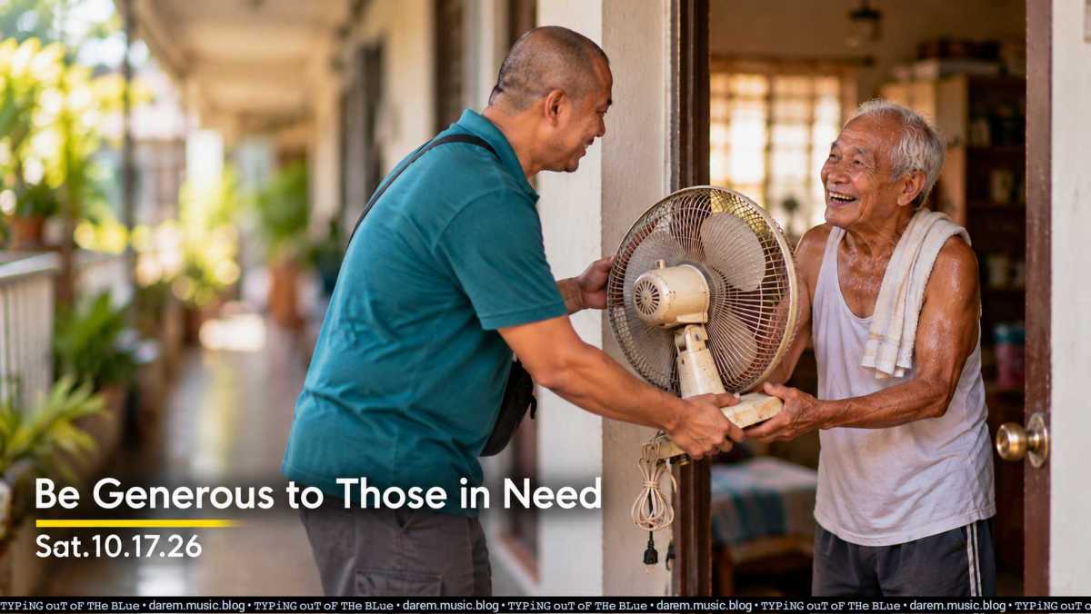 Be Generous to Those in Need • Sat.10.17.26